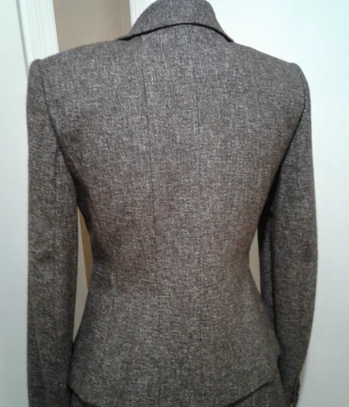 🌺 NWT Ann Taylor Brown Tweed Wool Skirt Suit
